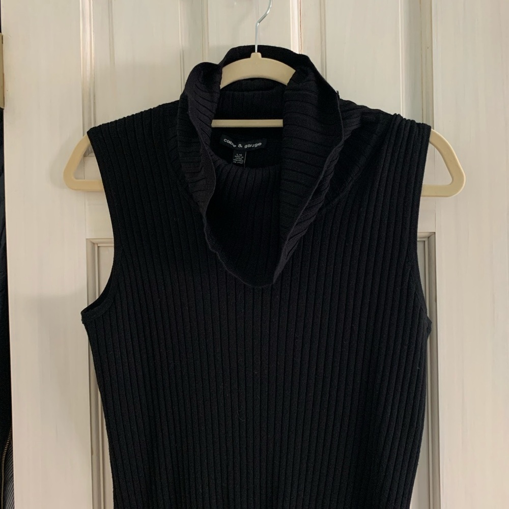Cowl Neck Tank Sweater - Picture 2 of 2